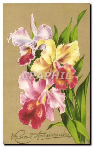 Cartes postales Fantaisie Fleurs