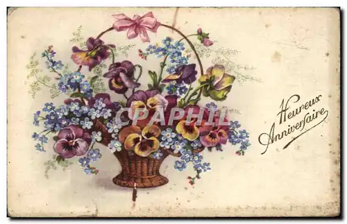 Cartes postales Fantaisie Fleurs