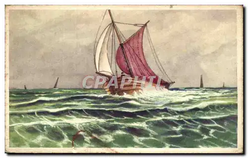 Ansichtskarte AK Sailboat Bateau