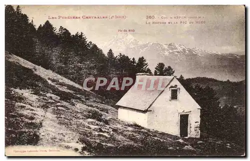 Cartes postales Col d Aspin Pic du Midi Le refuge