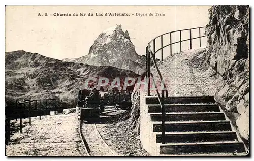 Ansichtskarte AK Chemin de Fer du Lac d Artouste Depart du Train