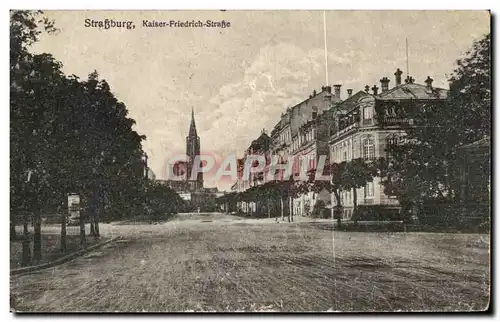 Cartes postales Strassburg Kaiser Friedrich Strasse