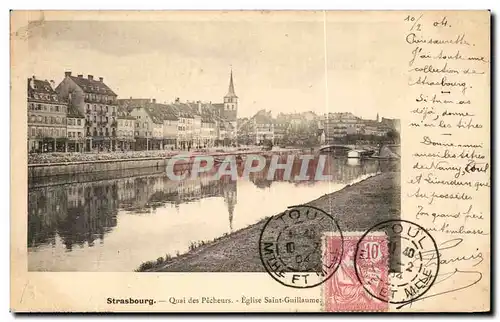 Cartes postales Strasbourg Quai des Pecheurs Eglise Saint Guillaume