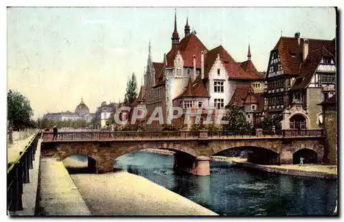 Cartes postales Strassburg I E Hohere Tochterschule Ecole Superieure de Filles