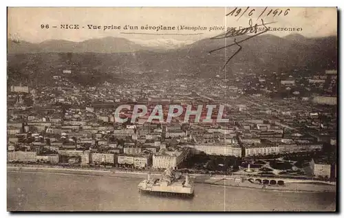 Cartes postales Nice Vue Prise d un aeroplane