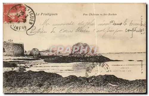 Cartes postales Le Pouliguen Pen Chateau Ses Roches