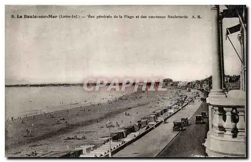 Cartes postales La Baule sur Mer Vue generale de la Plage et des nouveaux Boulevards