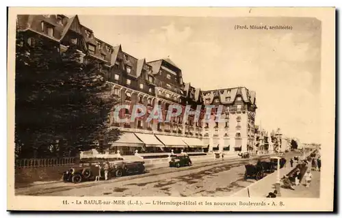 Cartes postales La Baule sur Mer L Hermitage Hotel et les nouveaux Boulevards