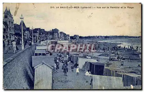 Cartes postales La Baule sur Mer Vue sur le Remblai et la Plage