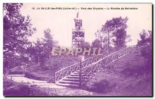 Cartes postales La Baule les Pins Parc des Dryades La Montee du Belvedere