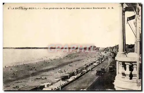 Cartes postales La Baule sur Mer Vue generale de la Plage et des nouveaux Boulevards