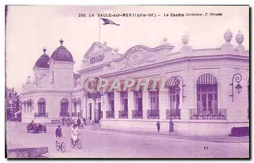 Ansichtskarte AK La Baule sur Mer Le Casino Velo Cycle Cycling