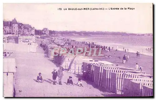 Cartes postales La Baule sur Mer L Entree de la Plage