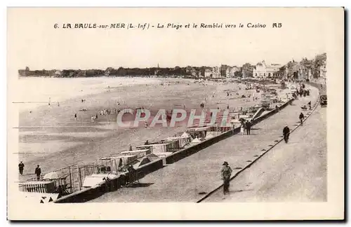 Ansichtskarte AK La Baule sur Mer La Plage et le Remblai vers le Casino