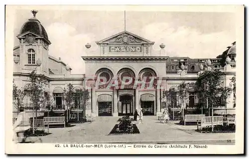 Cartes postales La Baule sur Mer Entree du Casino