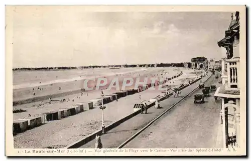 Ansichtskarte AK La Baule sur Mer Vue generale de la Plage vers le Casino Vue prise du Splendid Hotel