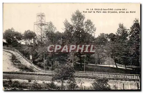 Cartes postales La Baule les Pins Vue sur le Parc des Dryades prise au Nord