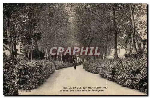 Cartes postales La Baule sur Mer Avenue des Lilas vers le Poullguen