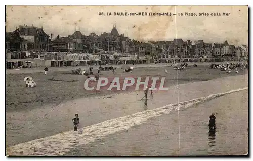 Cartes postales La Baule sur Mer La Plage Prise de la Mer