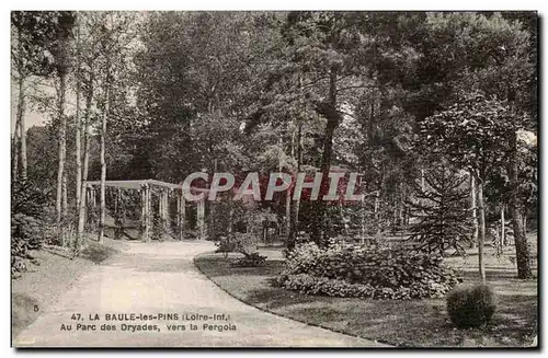 Cartes postales La Baule les Pins Au Parc des Dryades vers la Pergola