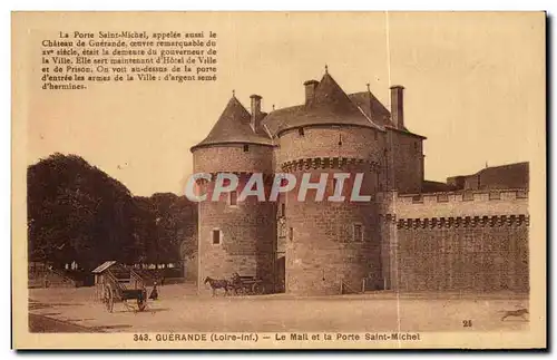 Cartes postales Guerande Le Mall et la Porte Saint Michel