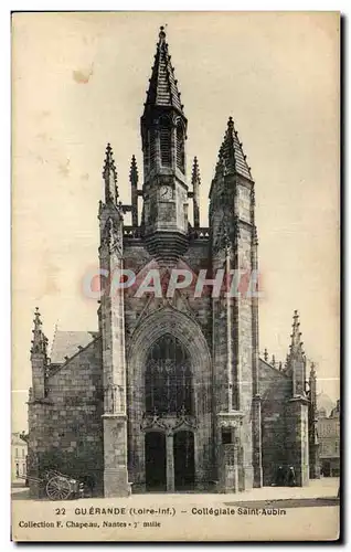 Cartes postales Guerande Collegiale Saint Aubin