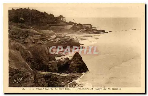 Ansichtskarte AK La Bernerie Rochers et Plage de la Rinais