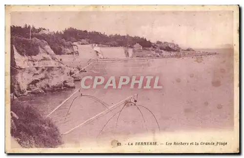 Ansichtskarte AK La Bernerie Les Rochers et la Grande Plage