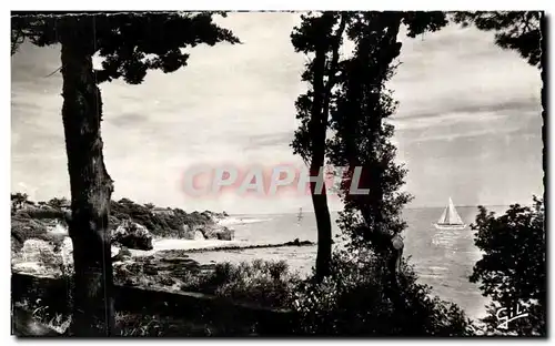 Moderne Karte La Bernerie en Retz Cote a travers les urbres