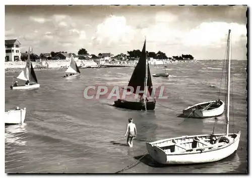 Moderne Karte La Bernerie Depart des Regates Bateaux