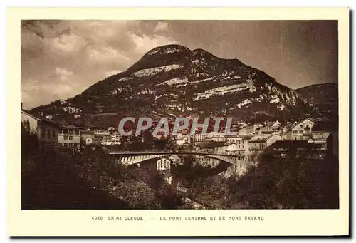 Ansichtskarte AK Saint Claude Le Pont Central Et Le Mont Bayard