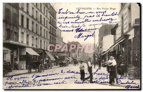Cartes postales Levallois Rue Victor Hugo
