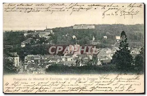 Cartes postales Panorama de Meudon et Environs Vue prise de la Terrasse