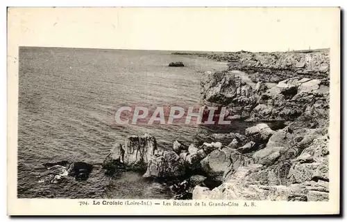 Ansichtskarte AK Le Croisic Les Rochers de la Grande Cote