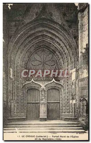 Cartes postales Le Croisic Portail Nord de I Eglise dit du Baptister