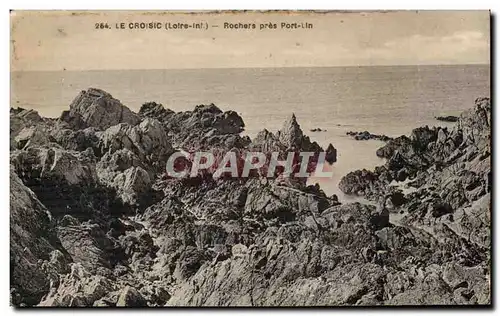 Cartes postales Le Croisic Rochers pres Port Lin