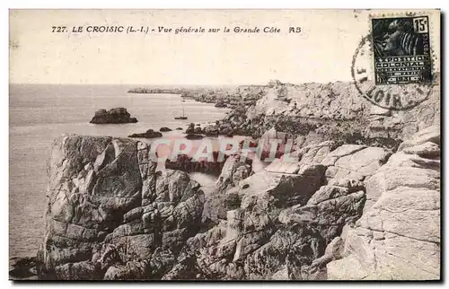 Cartes postales Le Croisic Vue generale sur la Grande Cote