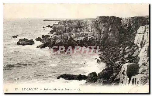 Cartes postales Le Croisic Rochers pres de la Pointe