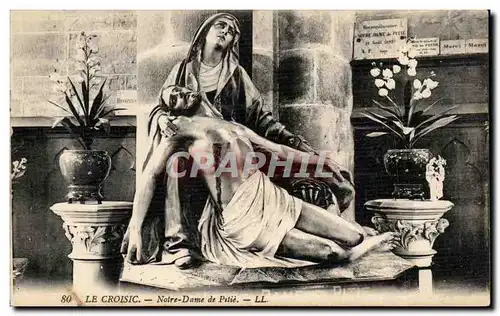 Cartes postales Le Croisic Notre Dame de Pitie christ