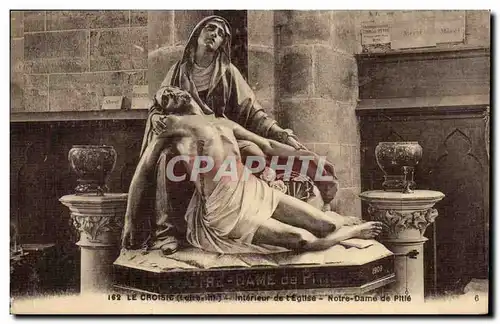 Cartes postales Le Croisic Interieur de I Eglise Notre Dame de Pitie Christ