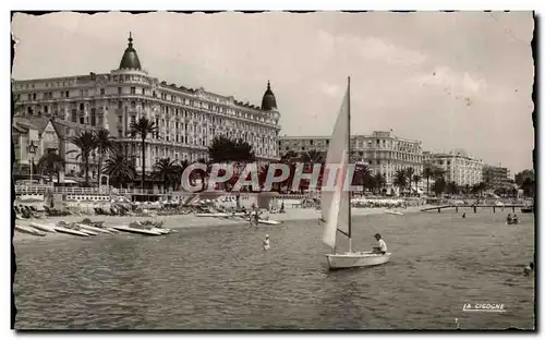 Cartes postales Cannes la Plage et Las Hotel