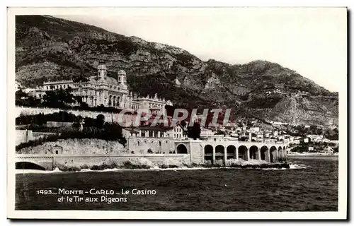 Cartes postales Monte Carlo le Casino et le Tir aux Digeons