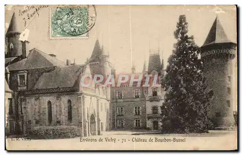 Cartes postales Environs de Vichy Chateau de Bourbon Busset