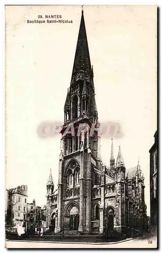 Cartes postales Nantes Basilique Saint Nicolas