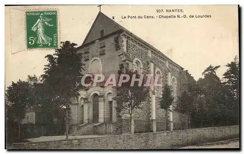 Cartes postales Nantes Le Pont du Cens Chapelle N D de Lourdes