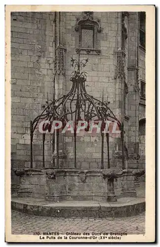 Cartes postales Nantes Chateau des Ducs de Bretagne Le Pults de la Couronne