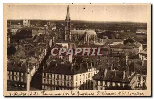 Ansichtskarte AK Nantes Panorama sur les Quartiers St Clement et St Donatien