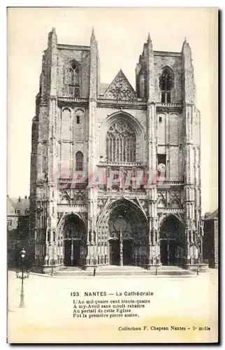 Cartes postales Nantes La Cathedrale