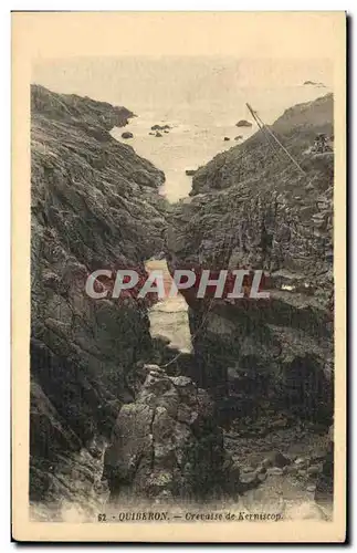 Cartes postales Quiberon Crevasse de Kerniscop