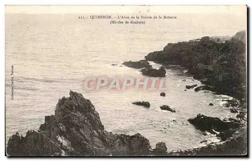 Ansichtskarte AK Quiberon L Anse de la Pointe de la Batterie